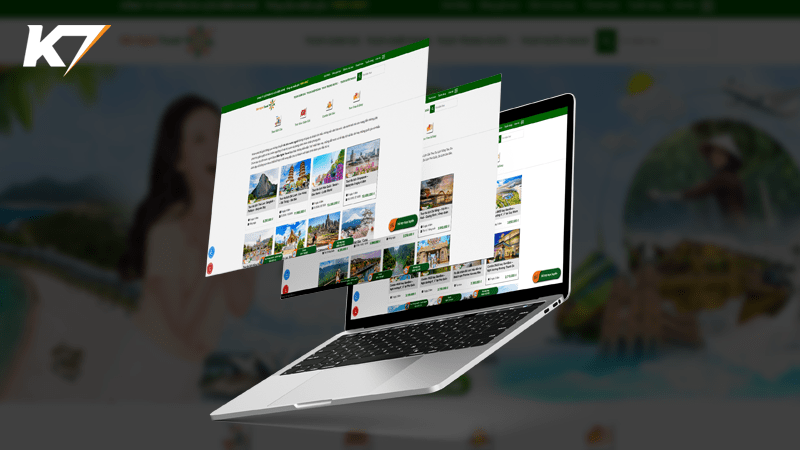 Những ưu điểm vượt trội của dịch vụ thiết kế website du lịch của K7