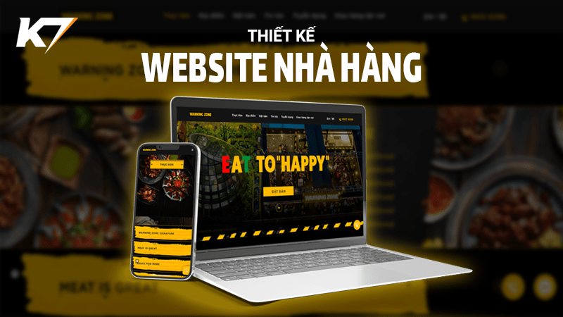 Thiết kế website nhà hàng chuyên nghiệp, hiện đại, hút khách