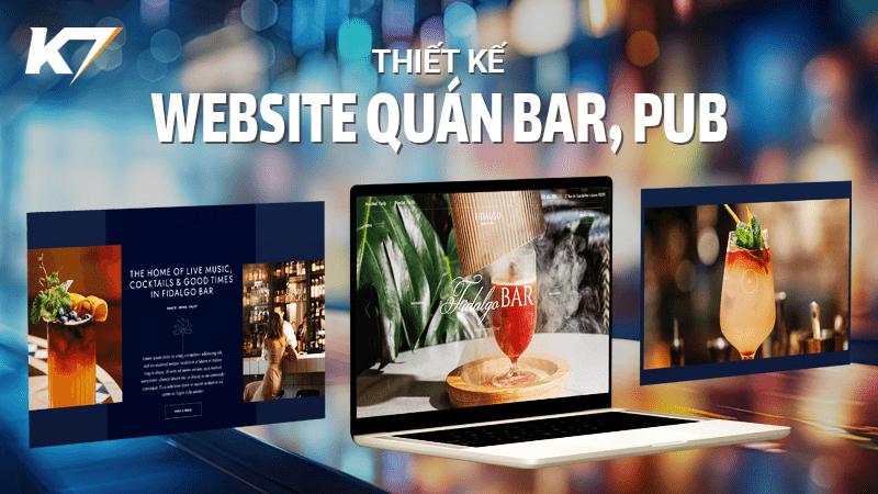 Thiết kế website quán bar, pub chuyên nghiệp