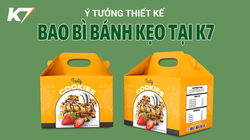 Ý tưởng thiết kế bao bì bánh kẹo chuyên nghiệp tại K7